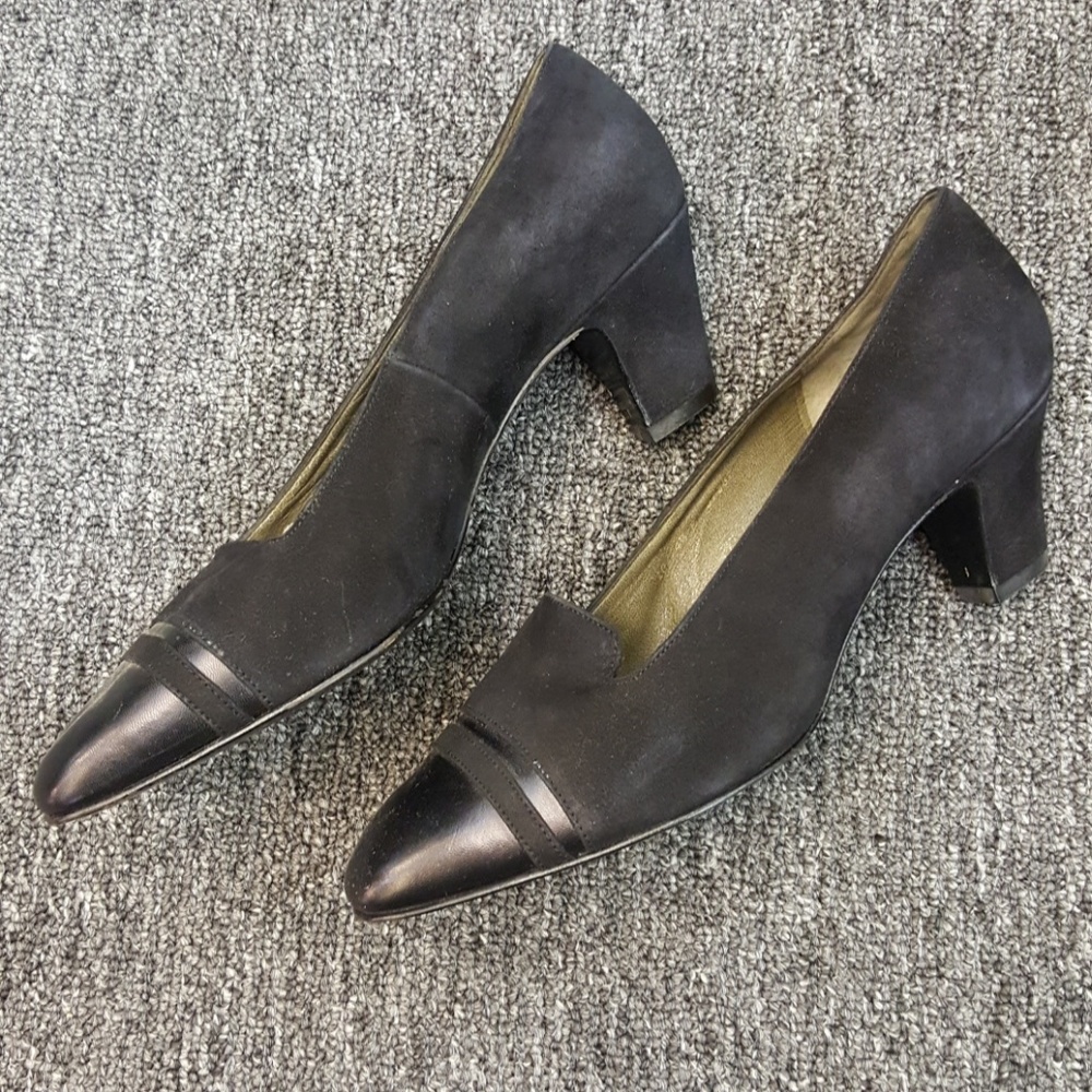 Bally Suede & Leather Pumps Shoes Heels